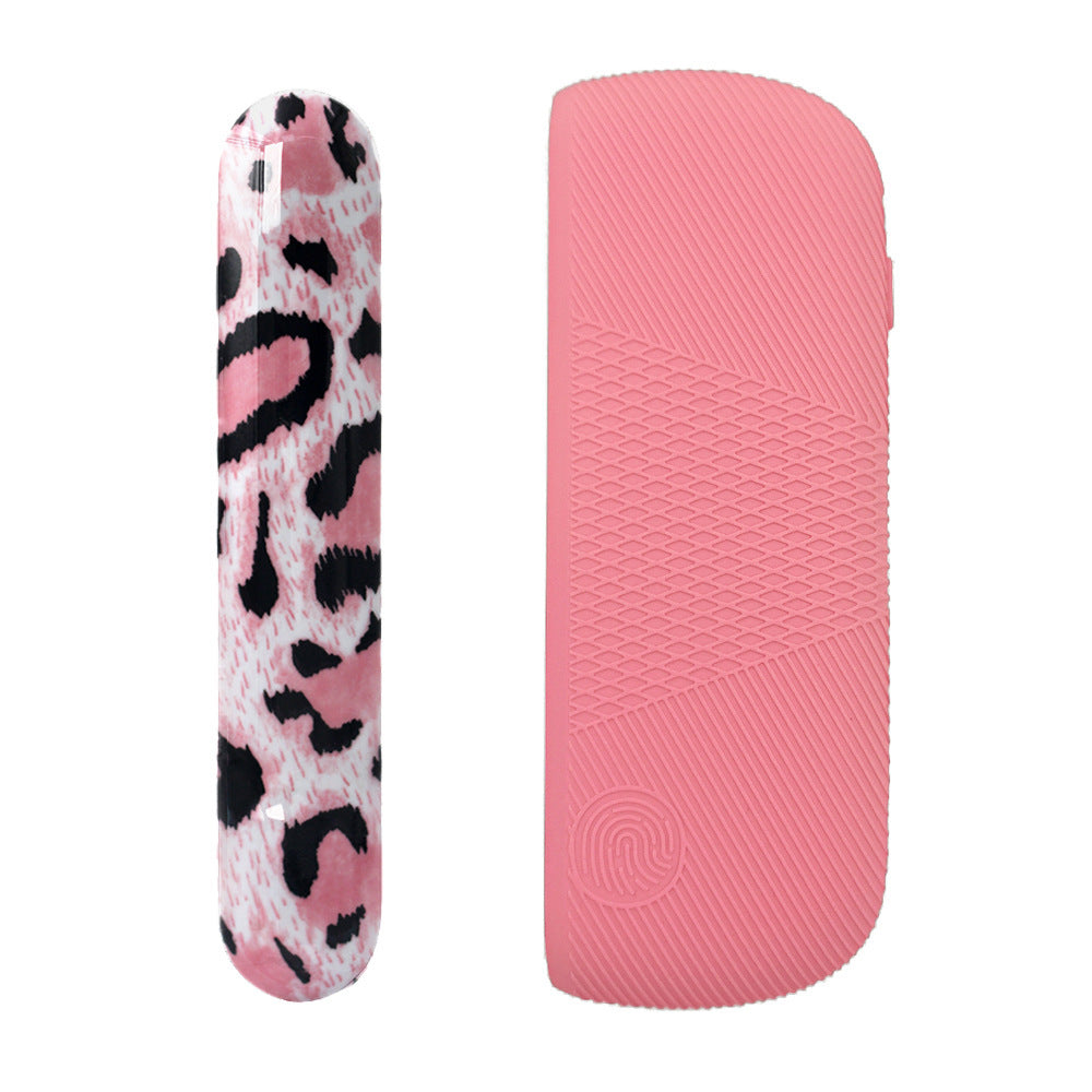 JMT-441418 Silicone Protective Charging Case with Leopard Print Side Cover for Durable Drop Resistance