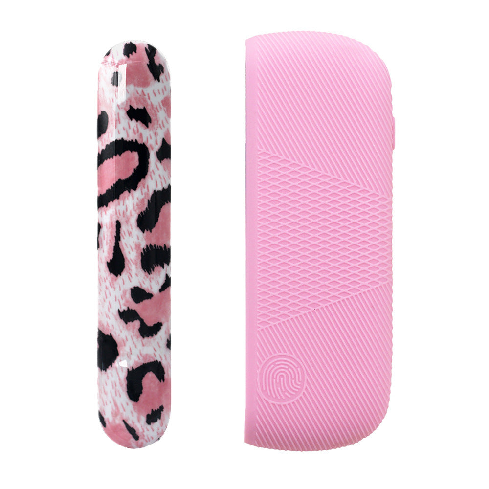 JMT-441418 Silicone Protective Charging Case with Leopard Print Side Cover for Durable Drop Resistance