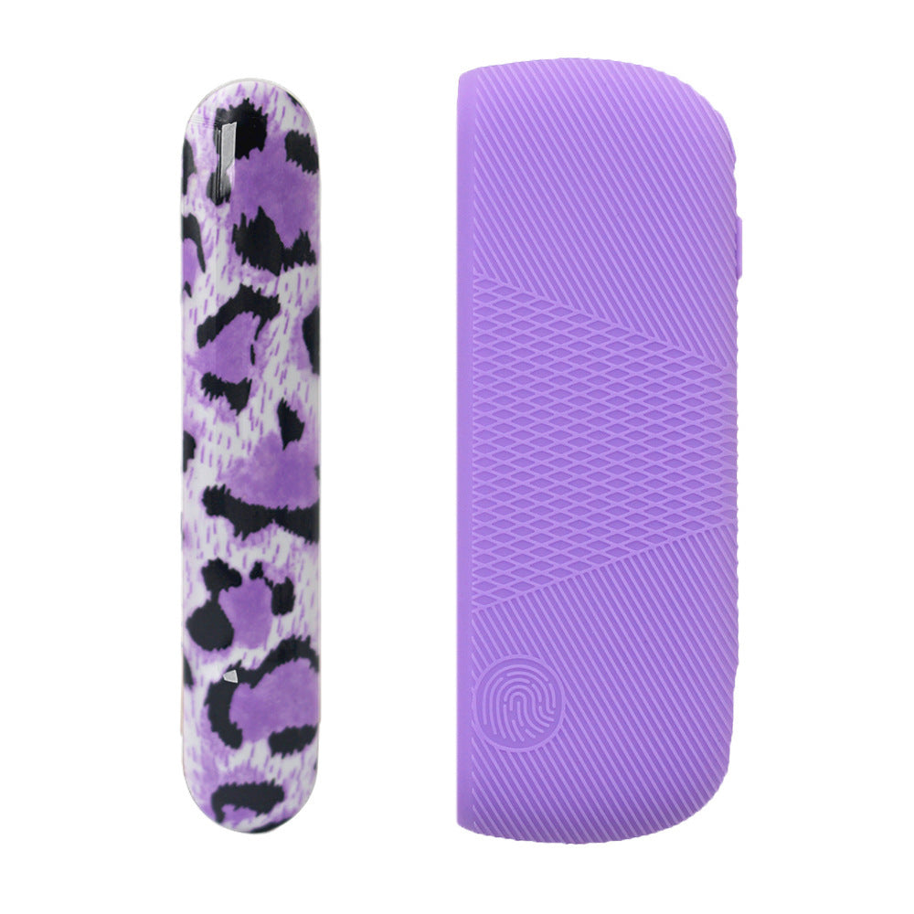 JMT-441418 Silicone Protective Charging Case with Leopard Print Side Cover for Durable Drop Resistance