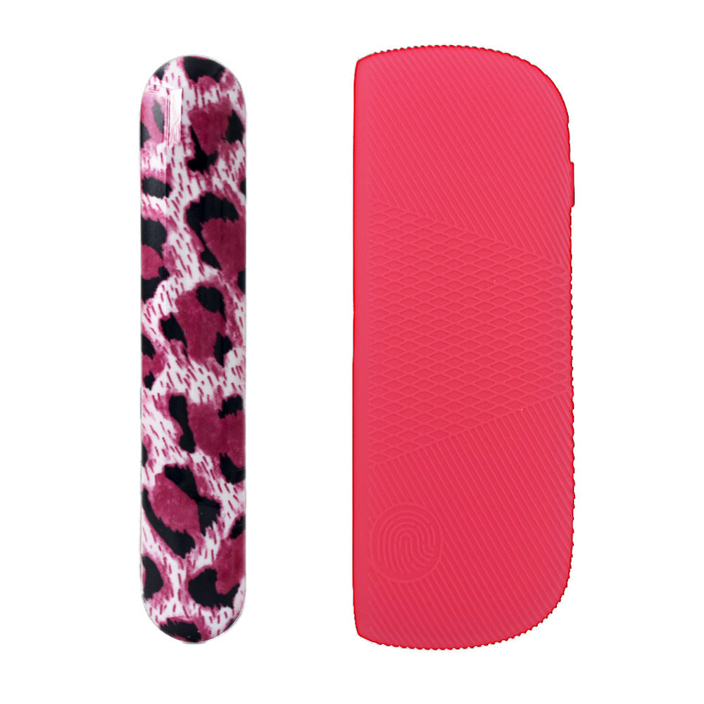 JMT-441418 Silicone Protective Charging Case with Leopard Print Side Cover for Durable Drop Resistance