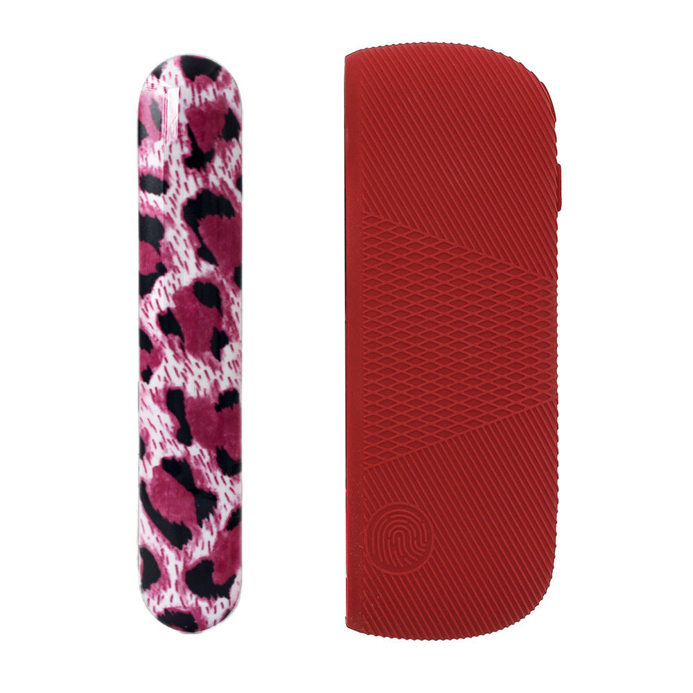 JMT-441418 Silicone Protective Charging Case with Leopard Print Side Cover for Durable Drop Resistance