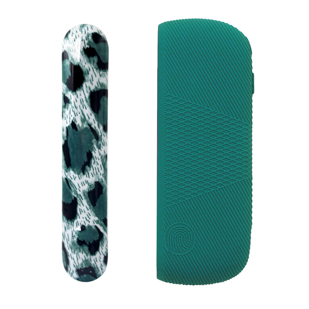 JMT-441418 Silicone Protective Charging Case with Leopard Print Side Cover for Durable Drop Resistance