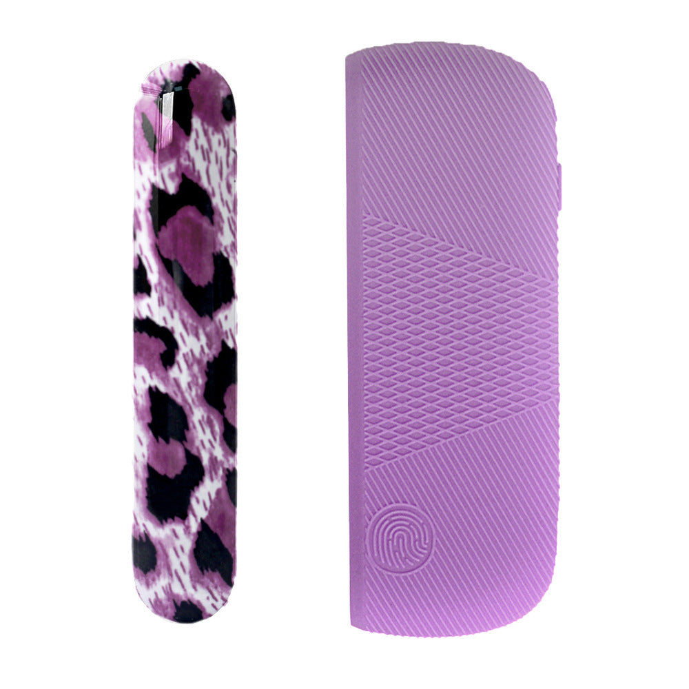 JMT-441418 Silicone Protective Charging Case with Leopard Print Side Cover for Durable Drop Resistance