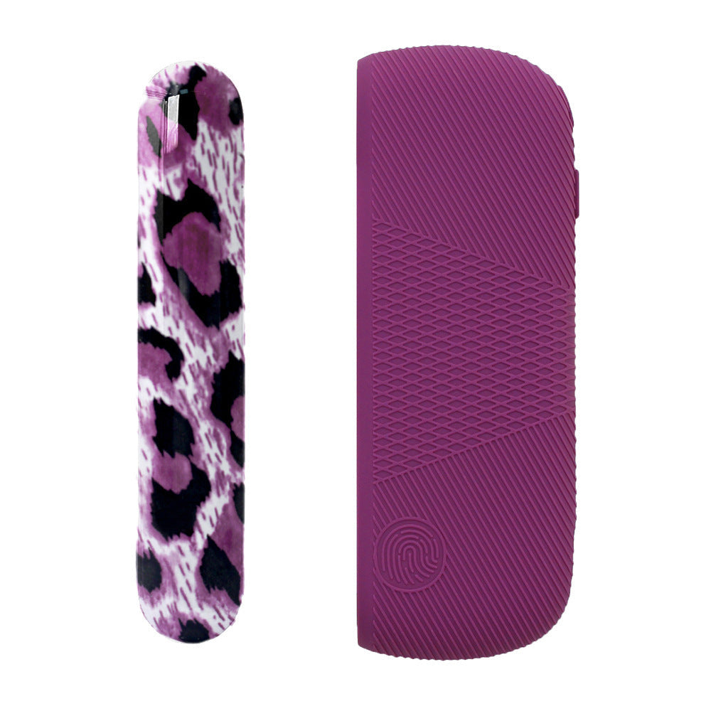 JMT-441418 Silicone Protective Charging Case with Leopard Print Side Cover for Durable Drop Resistance