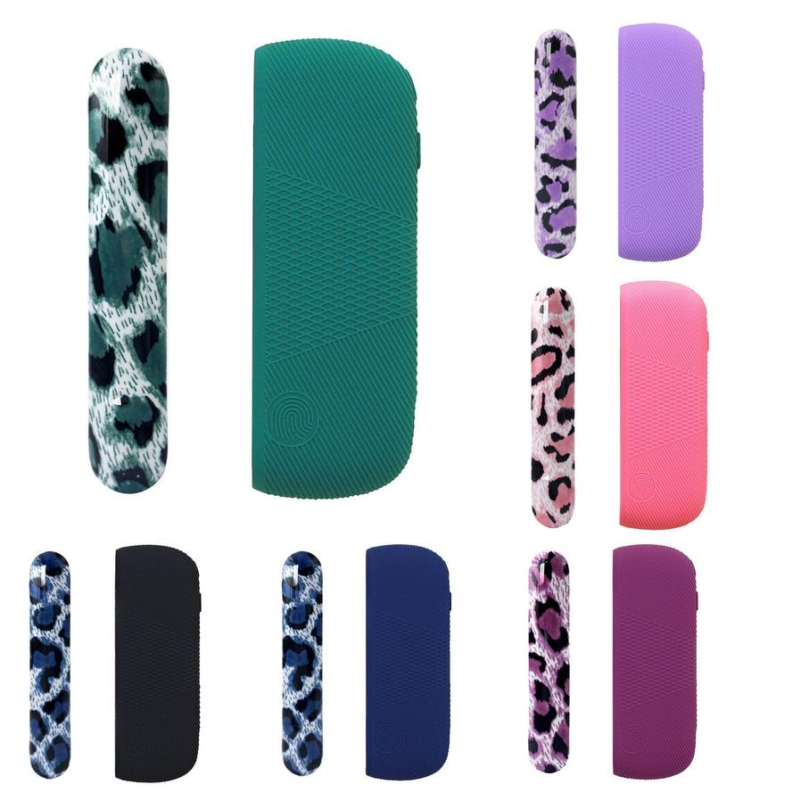 JMT-441418 Silicone Protective Charging Case with Leopard Print Side Cover for Durable Drop Resistance