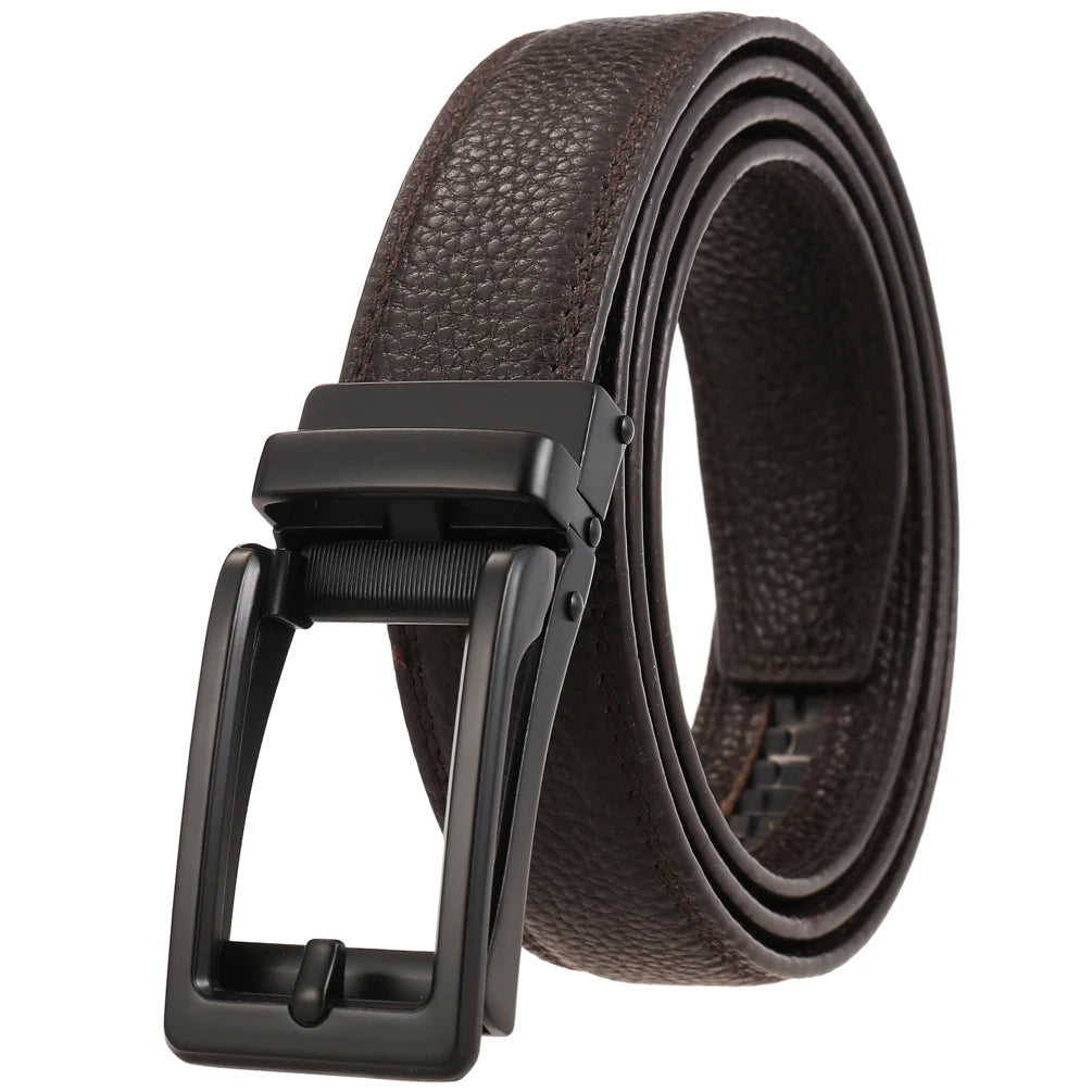 JMT-441482 Reversible Top Leather Buckle Belt with Adjustable Fit
