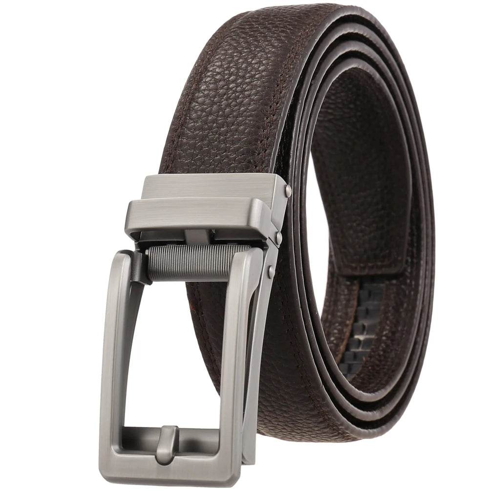 JMT-441482 Reversible Top Leather Buckle Belt with Adjustable Fit