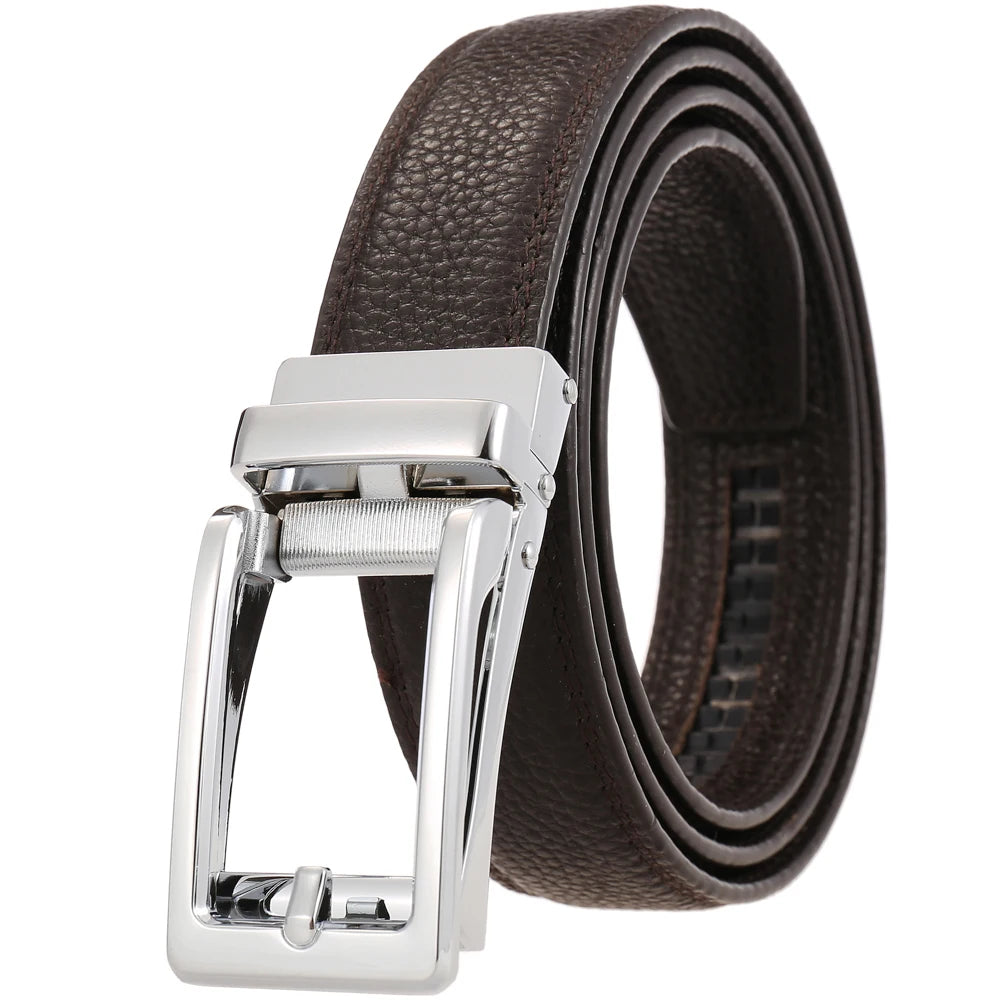 JMT-441482 Reversible Top Leather Buckle Belt with Adjustable Fit