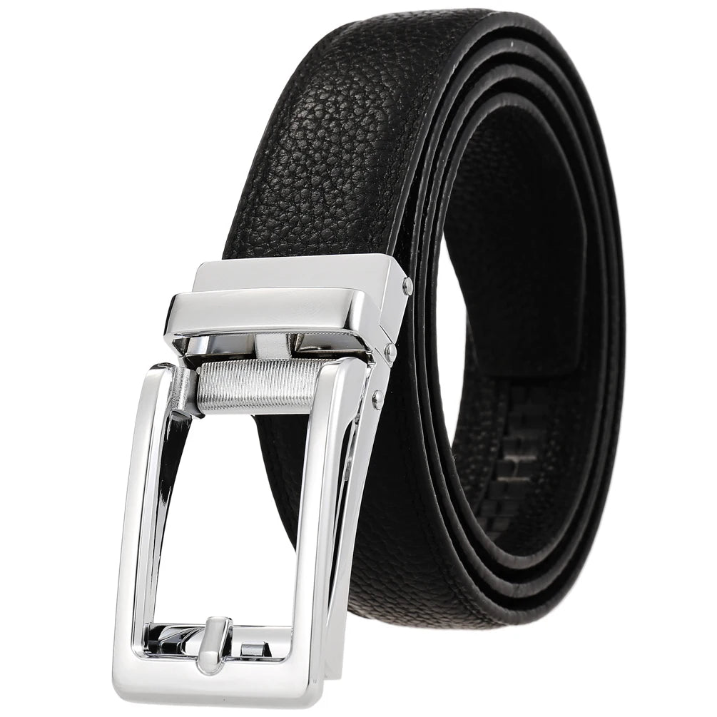 JMT-441482 Reversible Top Leather Buckle Belt with Adjustable Fit