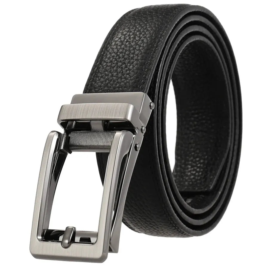 JMT-441482 Reversible Top Leather Buckle Belt with Adjustable Fit