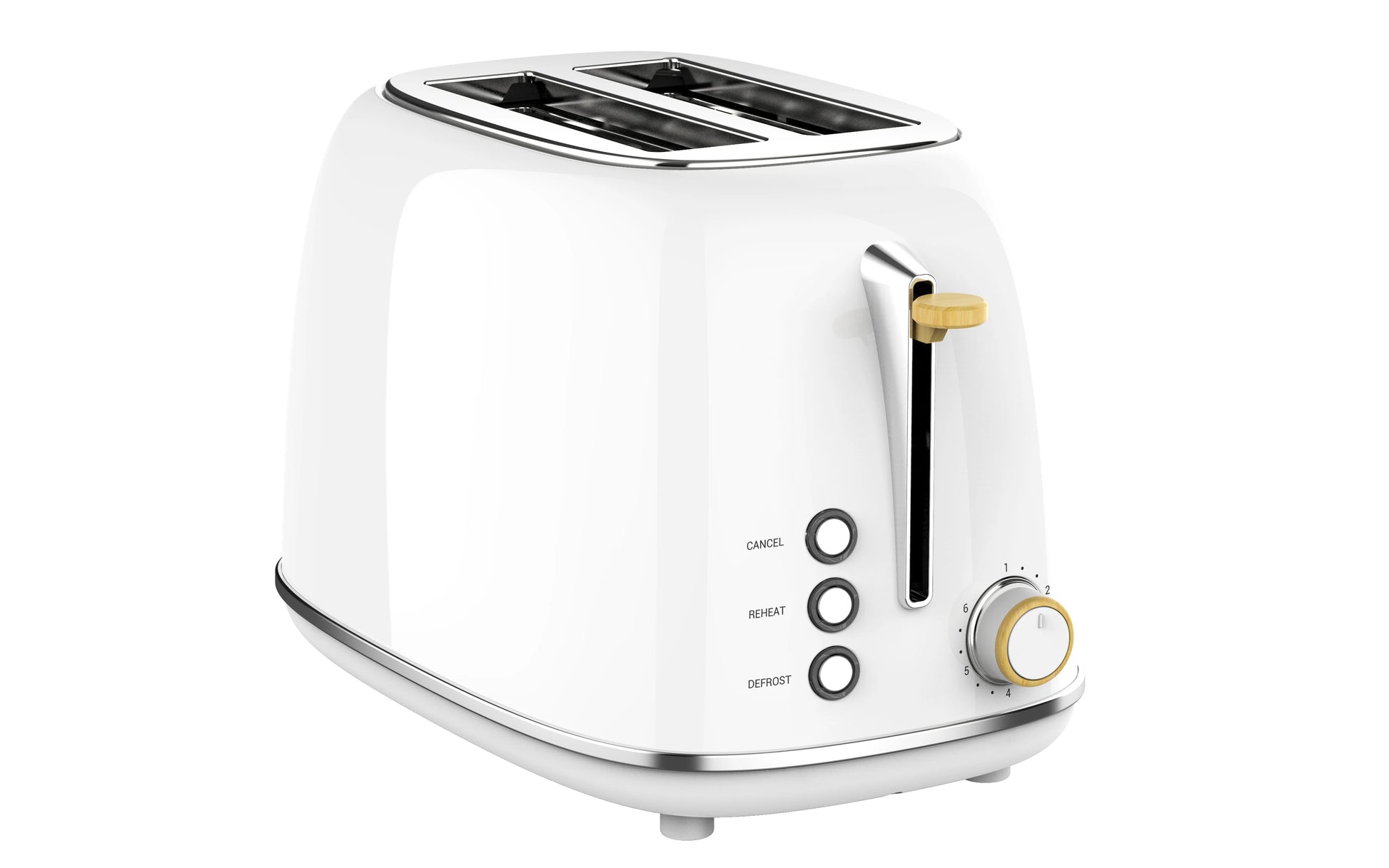 JMT-441546 Smart 2-Slice Automatic Wooden Toaster for Effortless Breakfast Preparation