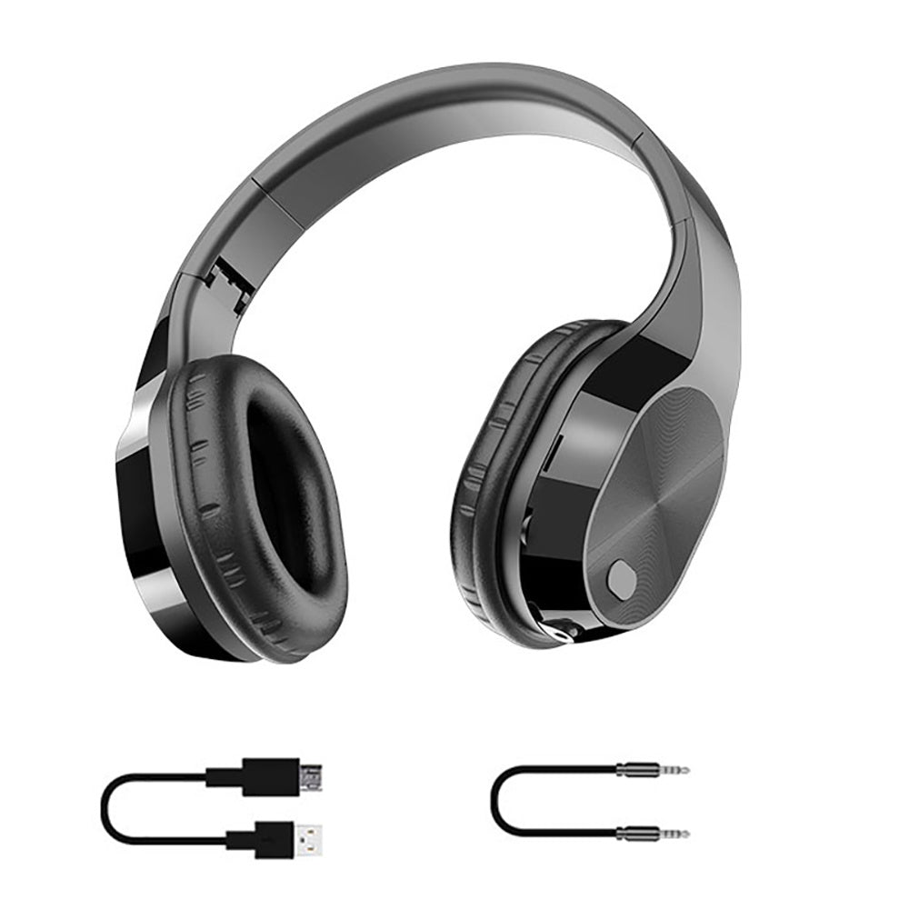 JMT-441546 T5 Wireless Bluetooth Headset with Power Display and Voice Control, Dual Ear Stereo Connection, 10m Range