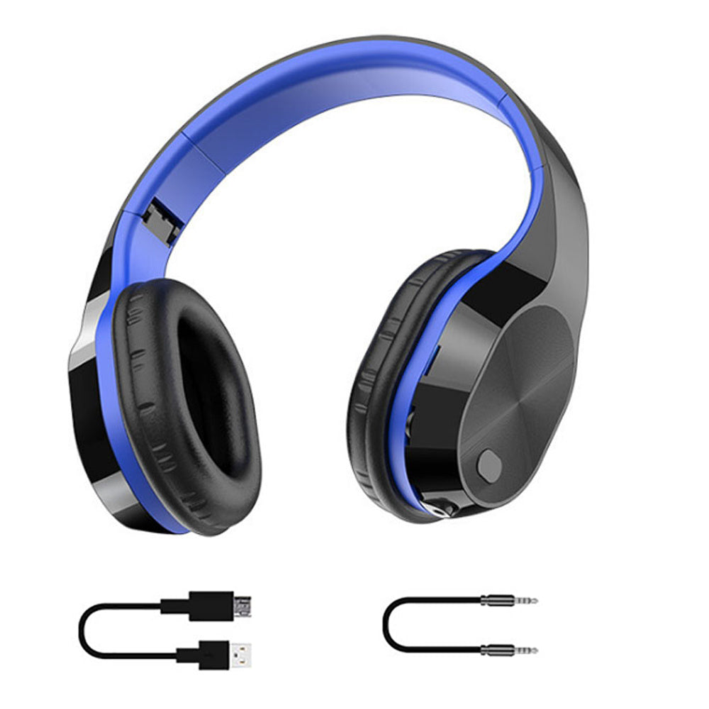 JMT-441546 T5 Wireless Bluetooth Headset with Power Display and Voice Control, Dual Ear Stereo Connection, 10m Range