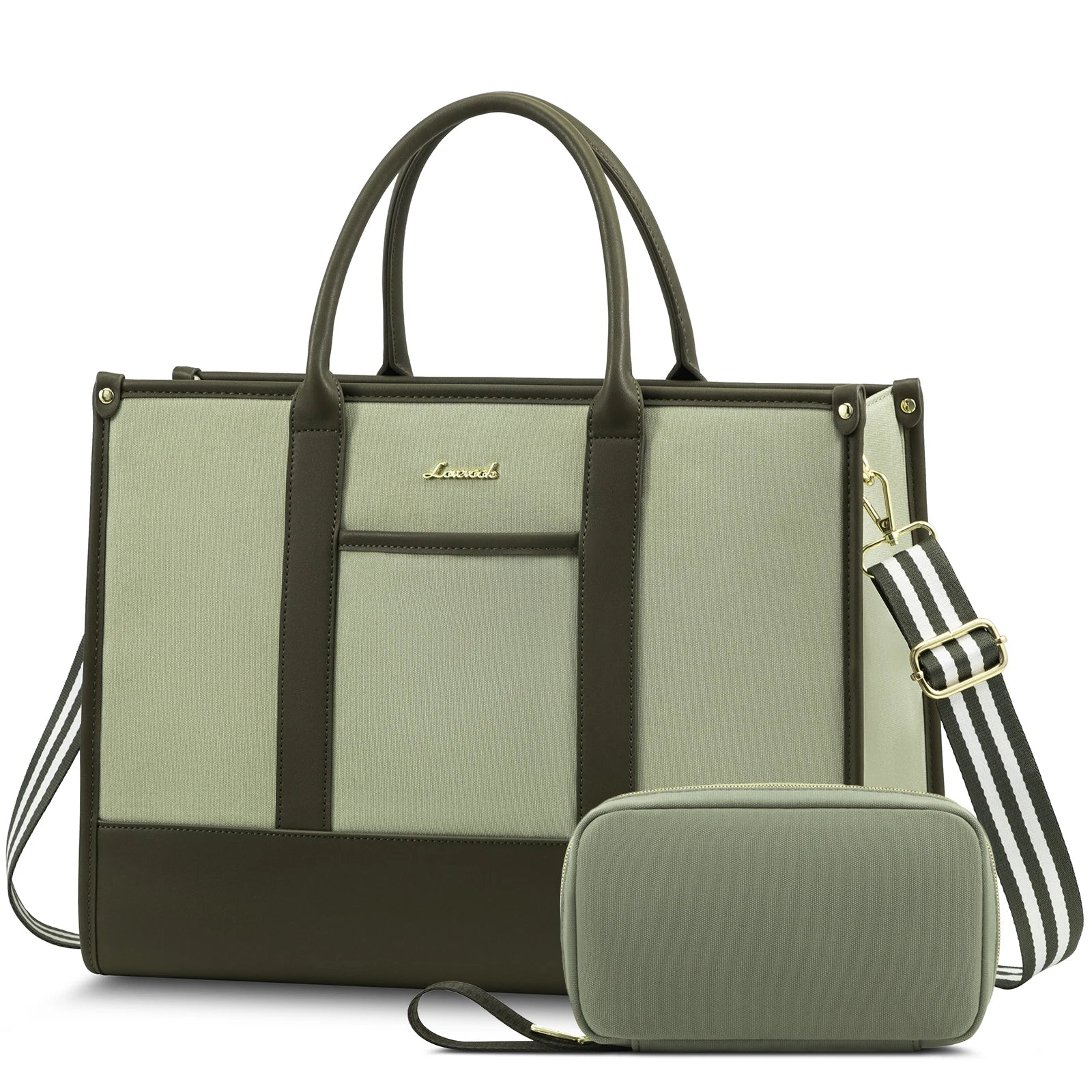 JMT-441610 Stylish Waterproof Laptop Briefcase with Handbag for 15.6-inch Computers - Versatile Work Bag Set