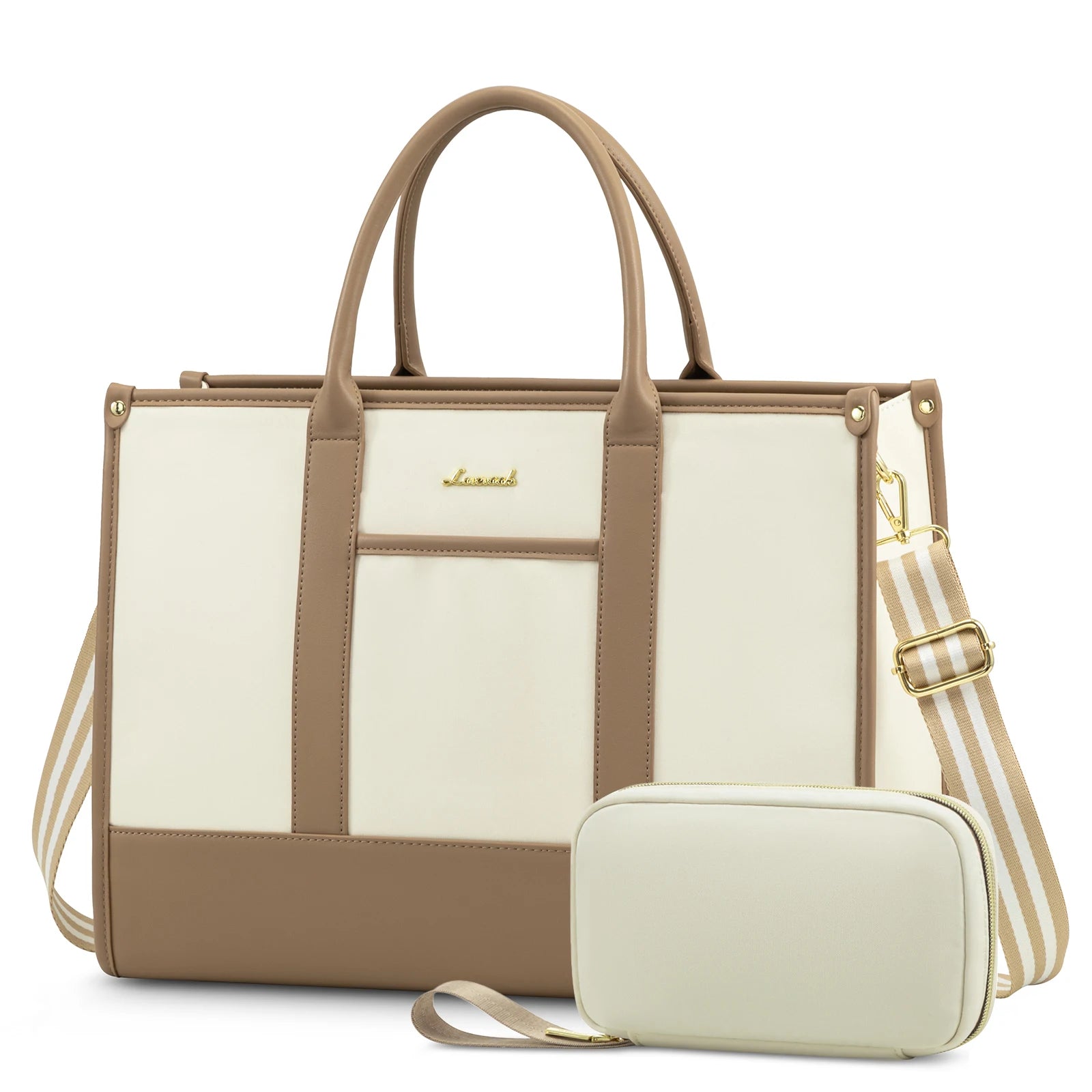 JMT-441610 Stylish Waterproof Laptop Briefcase with Handbag for 15.6-inch Computers - Versatile Work Bag Set