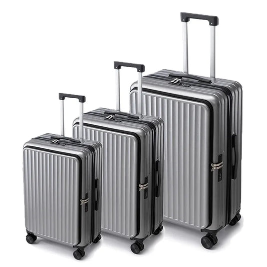 JMT-441930 Three-Piece Lightweight Travel Luggage Set with Wheels for Easy Mobility