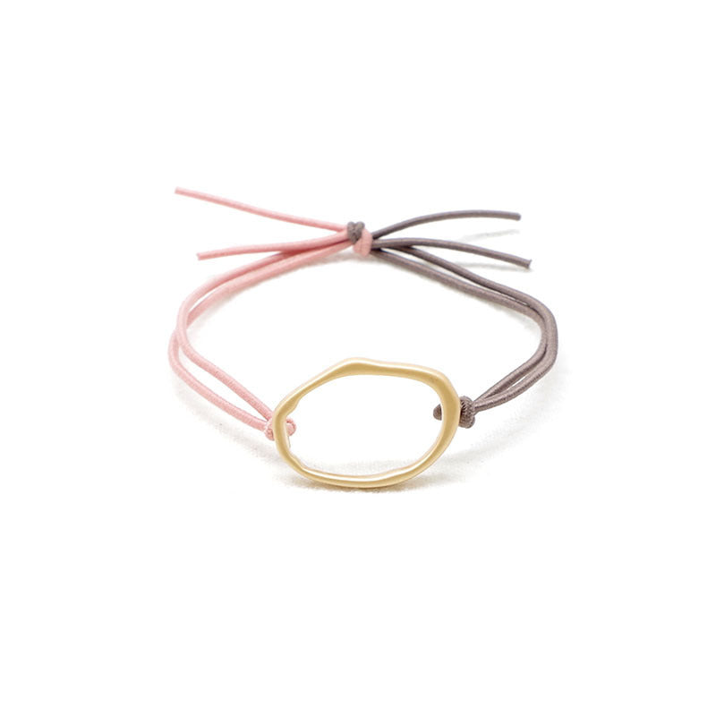 JMT-442570 Geometric Handmade Headband Hair Tie with Leather Case for Women