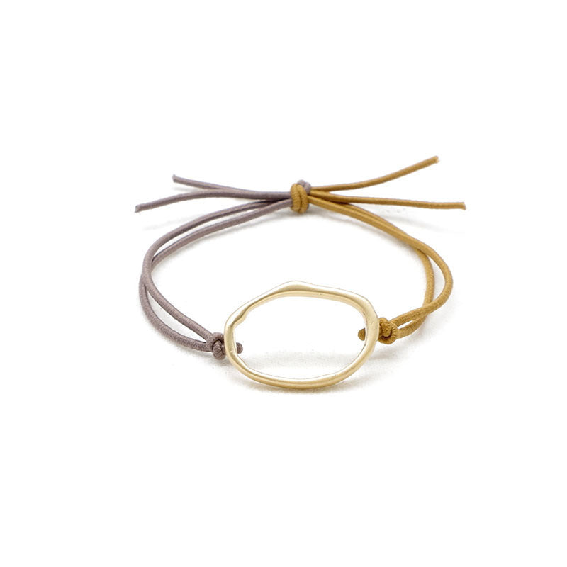 JMT-442570 Geometric Handmade Headband Hair Tie with Leather Case for Women