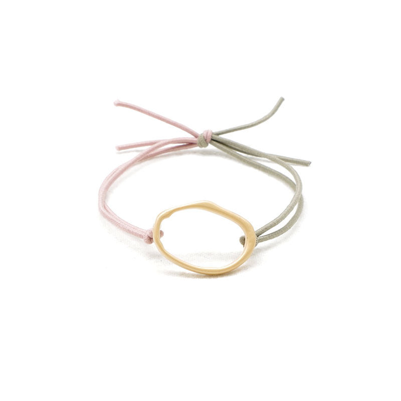 JMT-442570 Geometric Handmade Headband Hair Tie with Leather Case for Women