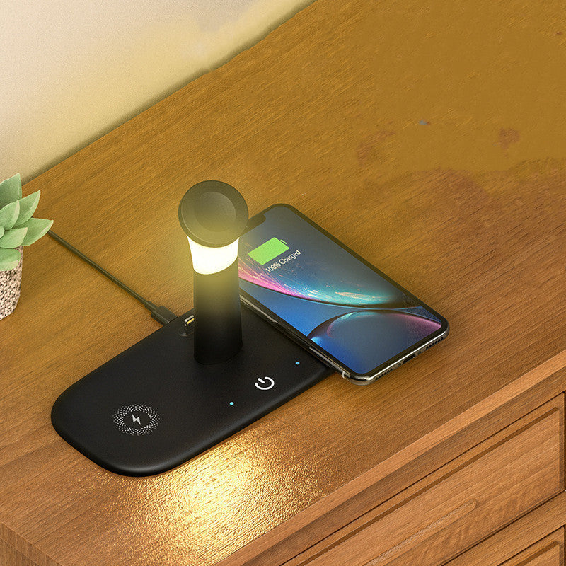 JMT-442570 Wireless Charger for iPhone & Apple Watch - Universal Compatibility, Multiple Output Options, Black/White