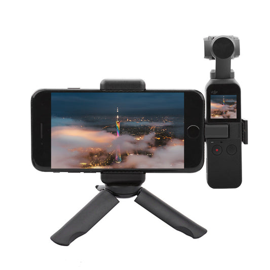 JMT-442890 Pocket Tripod for iPhone - Compact Desktop Stand with Gimbal Clip and Phone Adapter