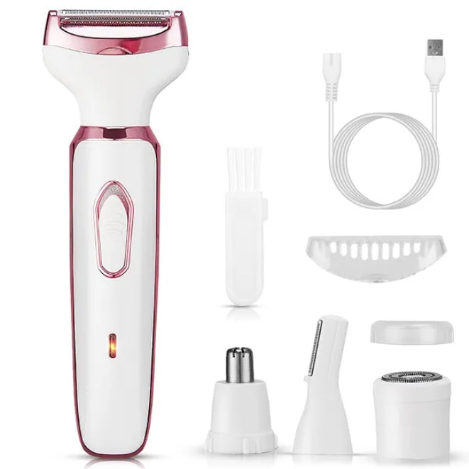JMT-443018 4-in-1 Women's Electric Razor for Hair Removal and Grooming