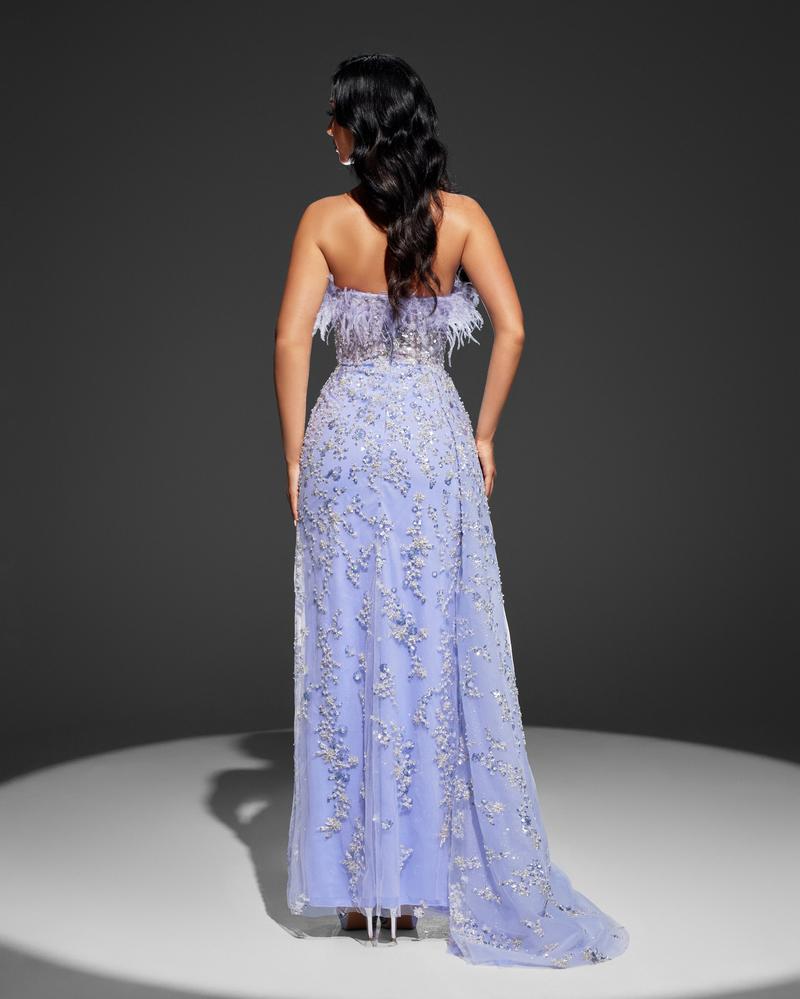 JMT-443274 Elegant Purple Evening Gown - Model SH0101 with Chic Design