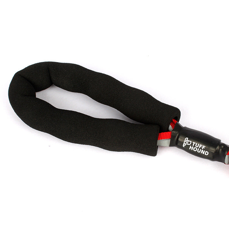 JMT-443530 High Elastic Reflective Leash for All Dog Sizes (10-60kg) - Durable Imitation Nylon Material, Available in Black and Red