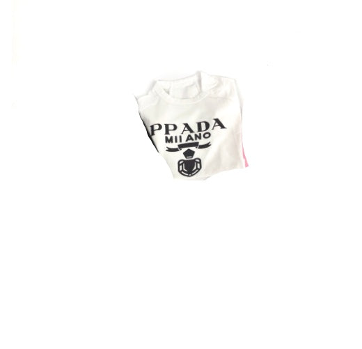 JMT-443658 Breathable Cotton Short Sleeve Dog Clothes for Teddy, French Bulldog, and Schnauzer - Available in Black, White, Pink, and Gray