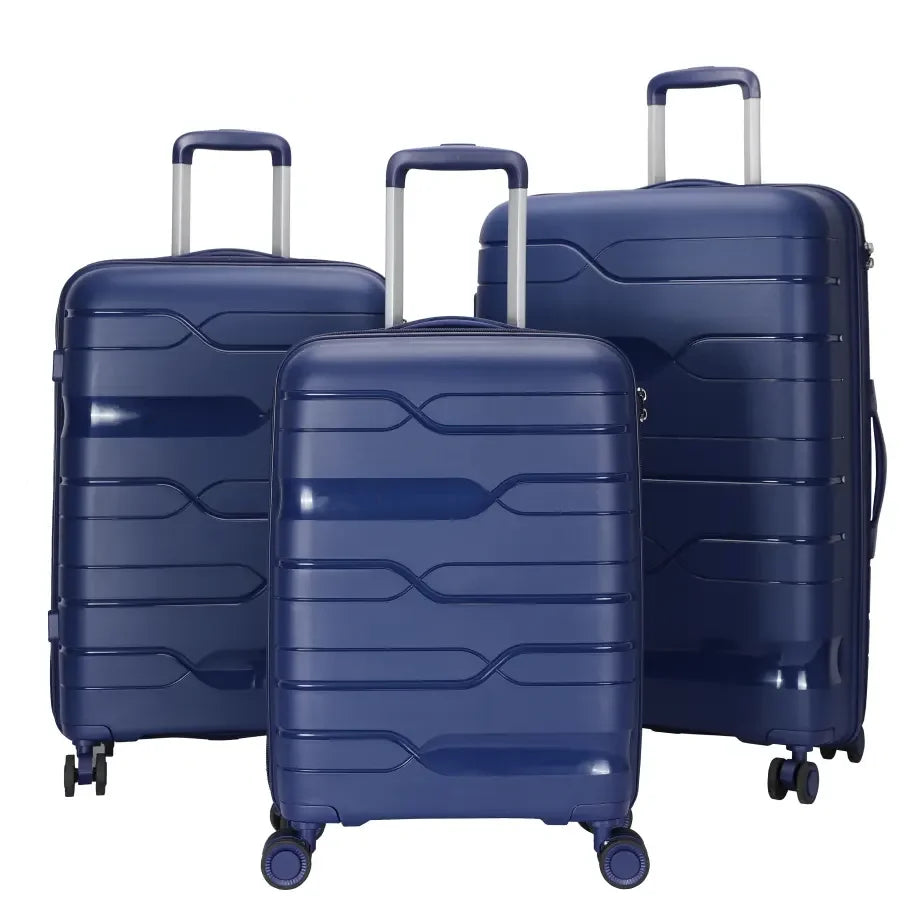 JMT-443914 Versatile Multi-Colour 20, 24, and 28 Inch Travel Luggage Set with Durable PP Shell