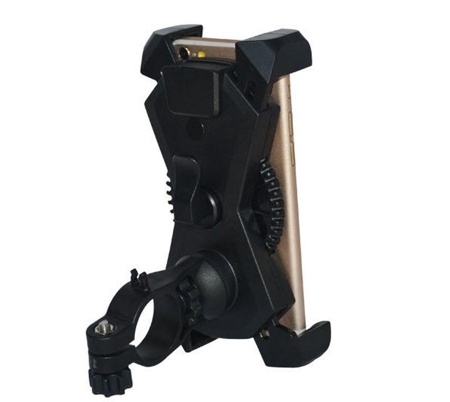 JMT-444042 Adjustable Motorcycle Phone Holder with USB Car Charger - IP65 Waterproof, Fits 20mm-33mm Handlebars