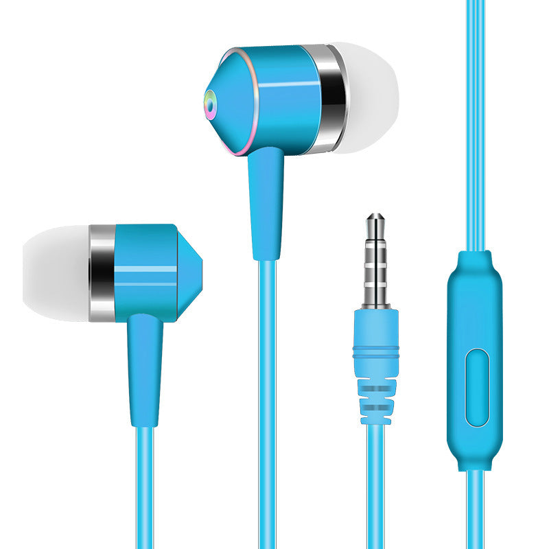 JMT-444170 In-Ear Wired Headset with Microphone, 3.5mm Plug, Crystal Cable, Silicone Earplugs