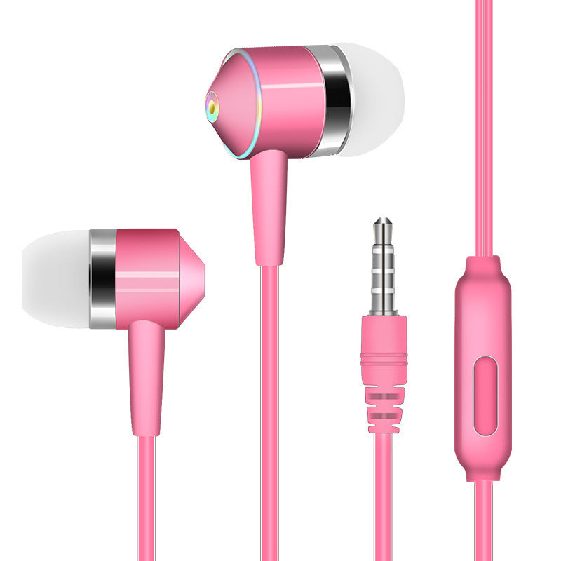 JMT-444170 In-Ear Wired Headset with Microphone, 3.5mm Plug, Crystal Cable, Silicone Earplugs