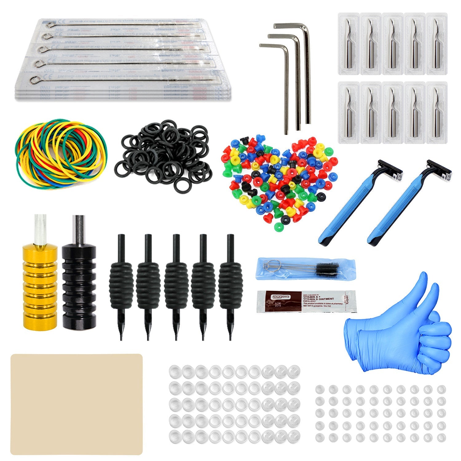 JMT-444170 Professional Tattoo Equipment Set - Complete Tools for Artists - European, British, American, & National Standards Compliance