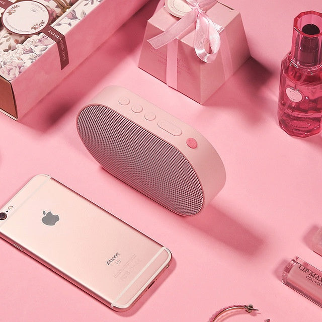 JMT-444362 Bluetooth Wireless Smart Speaker with Built-In Lithium Battery - Available in White, Black, Pink, and Blue