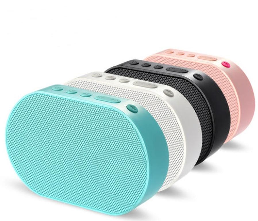 JMT-444362 Bluetooth Wireless Smart Speaker with Built-In Lithium Battery - Available in White, Black, Pink, and Blue