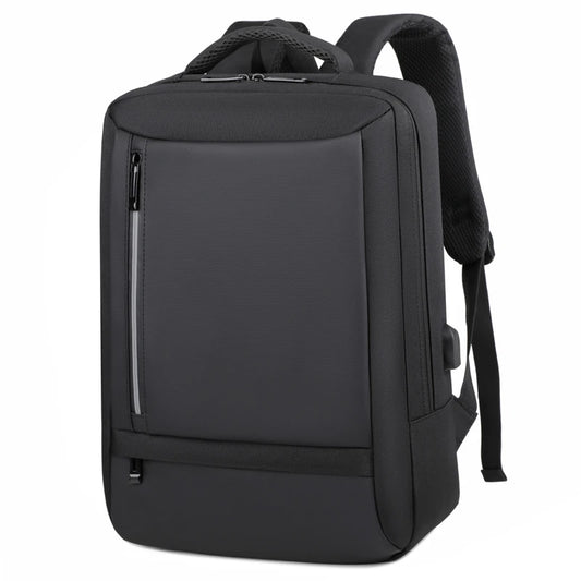 JMT-444362 Waterproof Unisex Outdoor Nylon-Lined Laptop Backpack with USB Charging Port and Soft Close Closure