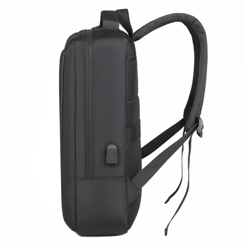 JMT-444362 Waterproof Unisex Outdoor Nylon-Lined Laptop Backpack with USB Charging Port and Soft Close Closure