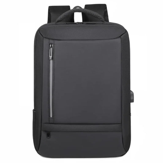JMT-444362 Waterproof Unisex Outdoor Nylon-Lined Laptop Backpack with USB Charging Port and Soft Close Closure