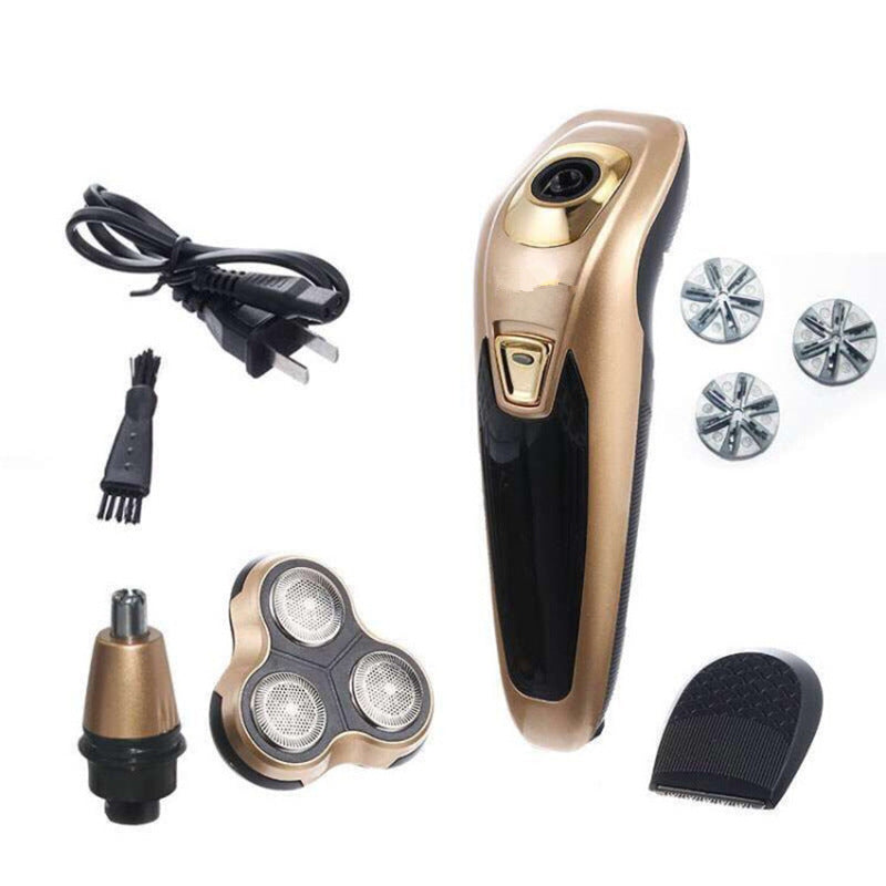 JMT-444426 Three-Head Floating Electric Shaver with Pop-Up Trimmer and Body Wash Feature
