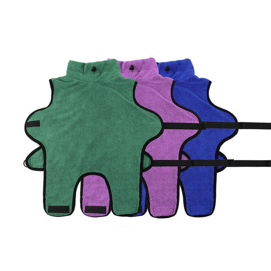JMT-444810 Microfiber Bathrobe for Dogs and Cats - Casual Two-Legged Clothing in Multiple Sizes and Colors