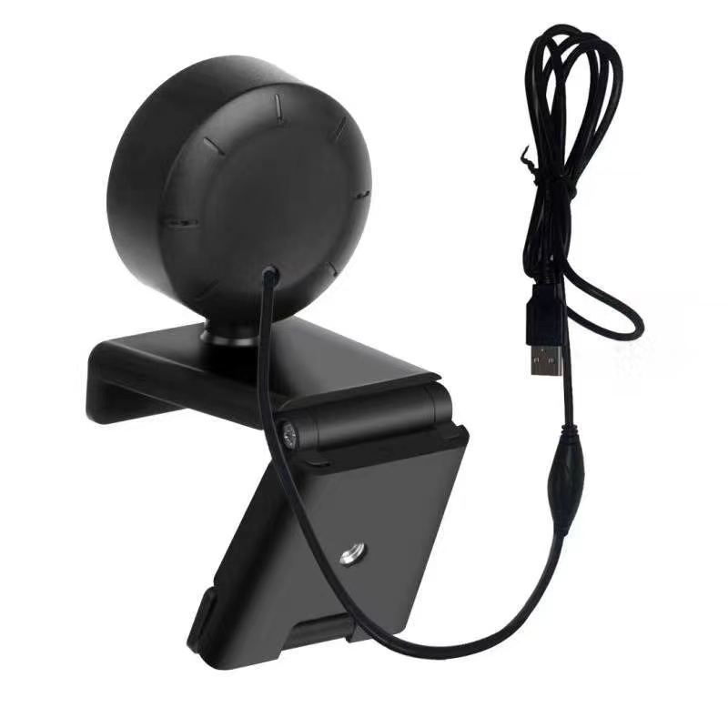 JMT-444810 USB Camera with LED Supplementary Light for Online Classes and Live Webcasts, 1920x1080 Resolution, Built-in Microphone, 30FPS