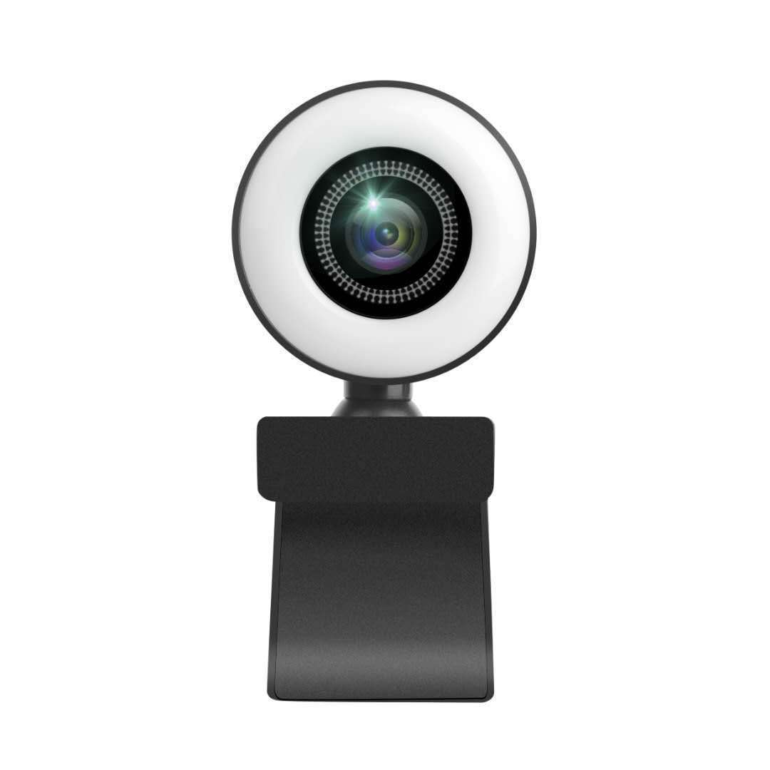 JMT-444810 USB Camera with LED Supplementary Light for Online Classes and Live Webcasts, 1920x1080 Resolution, Built-in Microphone, 30FPS