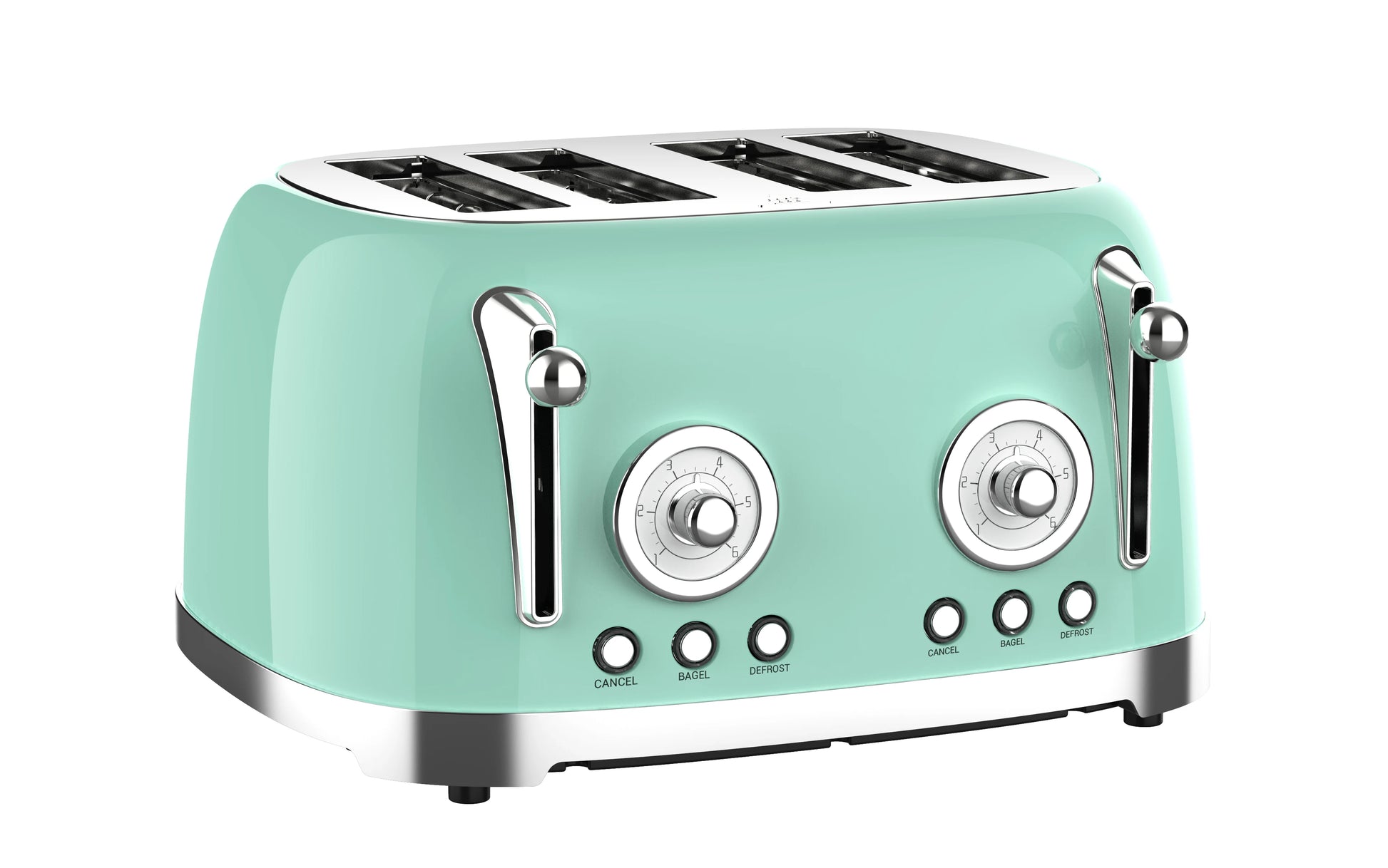 JMT-445002 Automatic 4-Slice Stainless Steel Electric Toaster with Grill Function