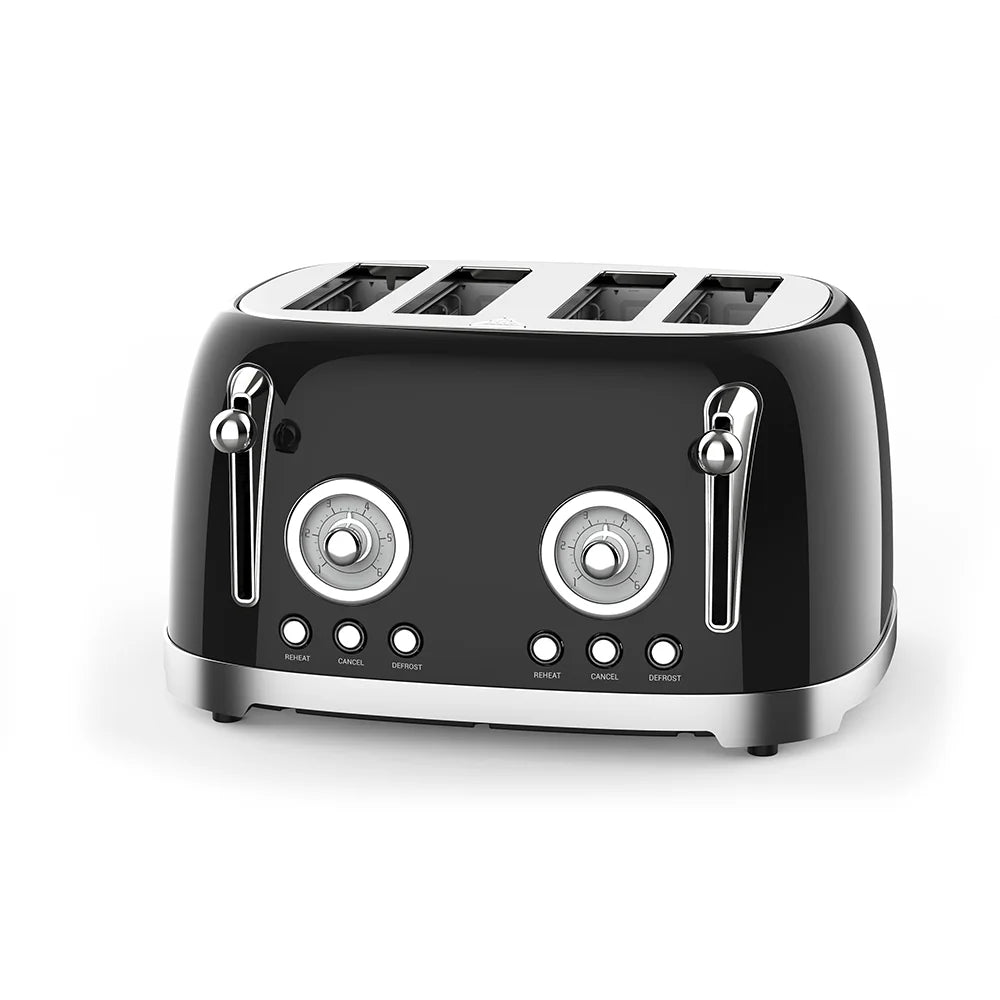 JMT-445002 Automatic 4-Slice Stainless Steel Electric Toaster with Grill Function
