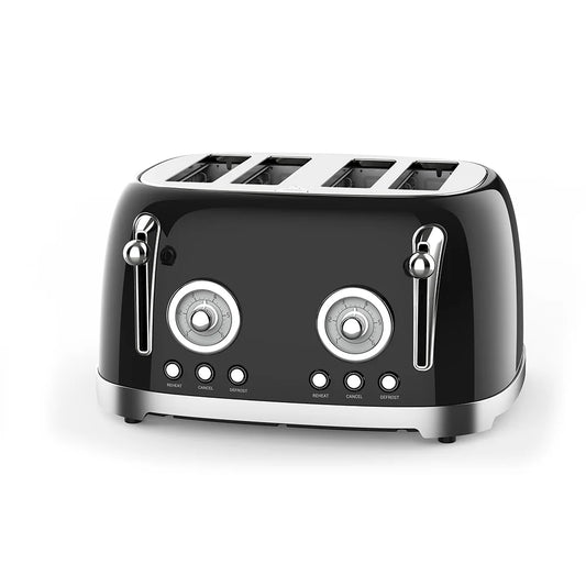 JMT-445002 Automatic 4-Slice Stainless Steel Electric Toaster with Grill Function
