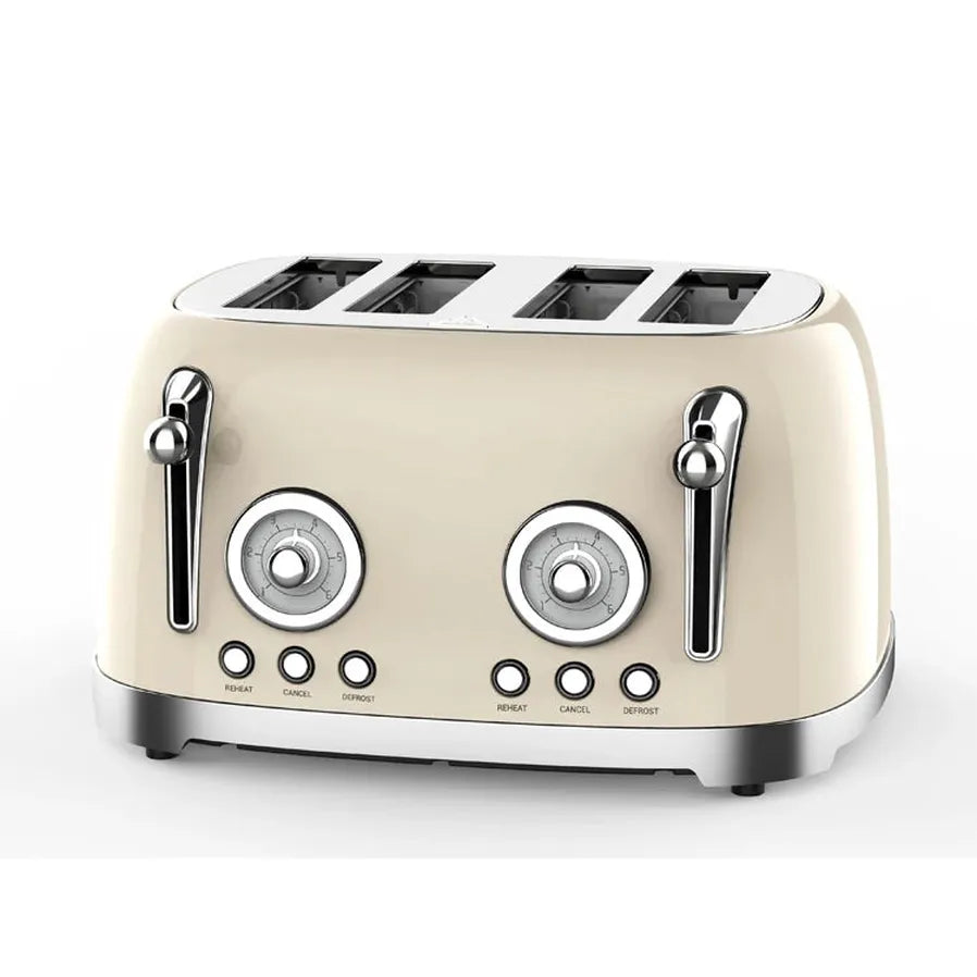 JMT-445002 Automatic 4-Slice Stainless Steel Electric Toaster with Grill Function