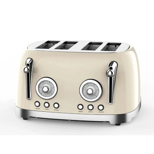 JMT-445002 Automatic 4-Slice Stainless Steel Electric Toaster with Grill Function