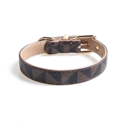 JMT-445002 Exquisite PU Leather Dog Collar in Various Colors and Sizes