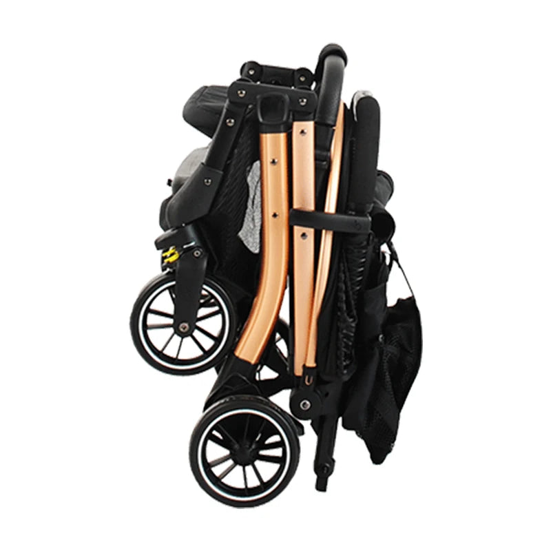 JMT-445194 Lightweight Foldable Baby Stroller with Aluminium Alloy Frame - Ideal for Travel